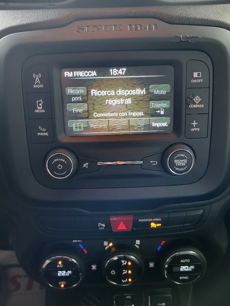 JEEP RENEGADE 1.4 T-JET 120cv LONGITUDE CON IMPIANTO GPL ORIGINALE DALLA FABBRICA