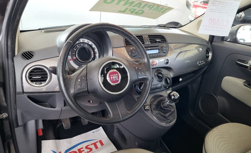 FIAT 500 1.2 69cv LOUNGE – IMPIANTO GPL – OK NEOPATENTATI!!!